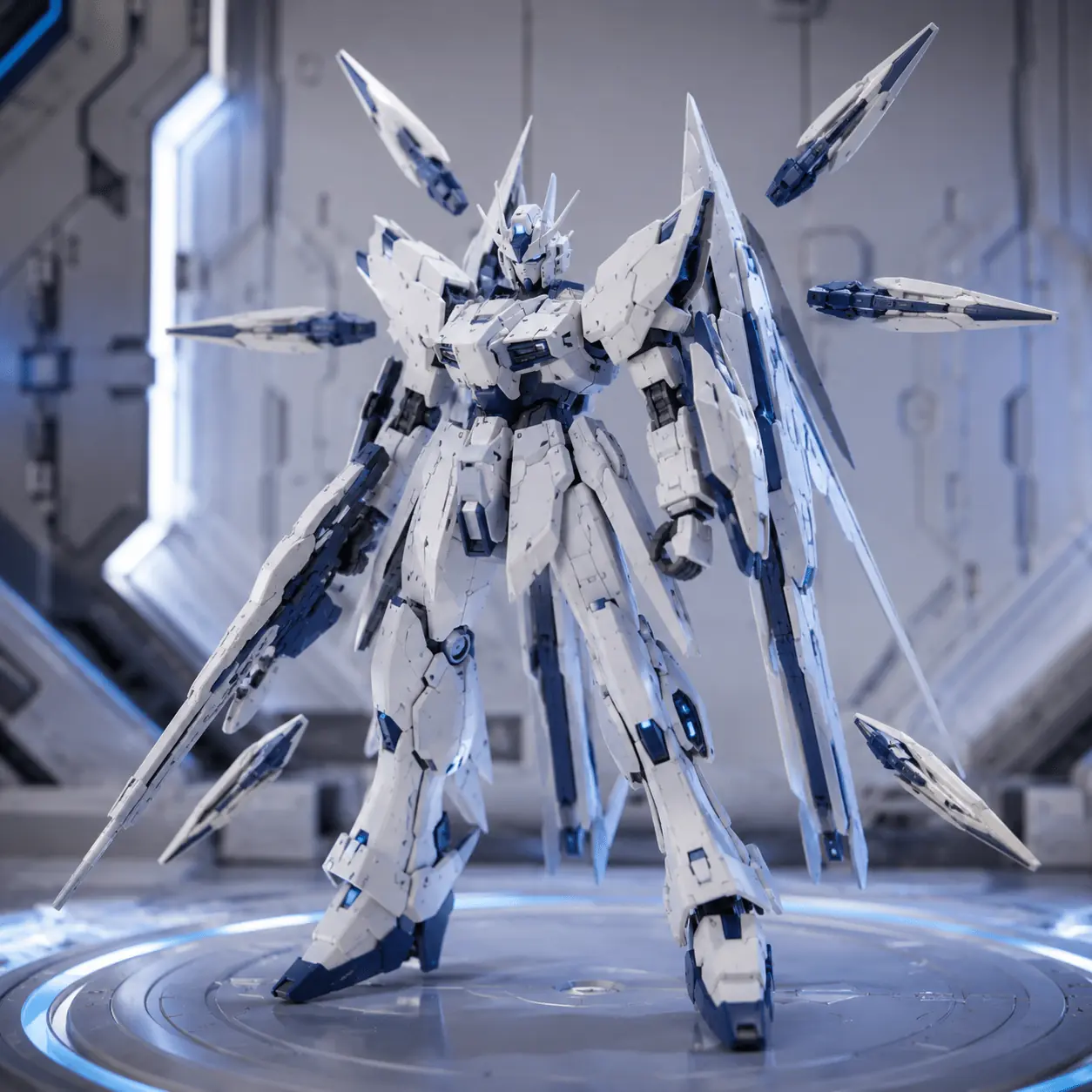 青色機甲模型